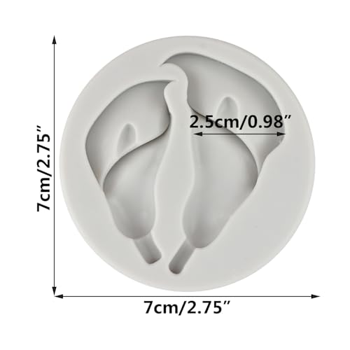 Flower Polymer Clay Mold Calla Lily Silicone Molds for DIY Crafts Air Dry Plaster Polymer Clay Epoxy Resin Casting Jewelry Making - color: Style T