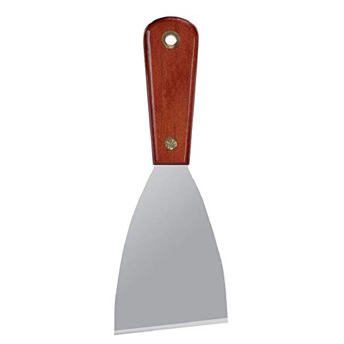 Warner 3" Stiff Putty Knife, Stainless Steel Blade, Rosewood Series, 10748 - size: 1 Count (Pack of 1), style: Stiff