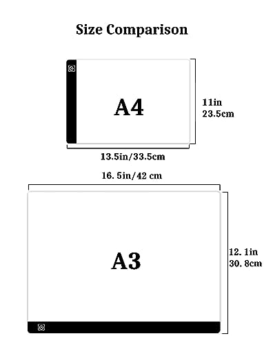 A3 LED Light Pad for Diamond Painting,Ratukall Diamond Art Light Board Kit,Adjustable Brightness Light Box for Tracing with Diamond Painting Accessories and Tools Includes Storage Case, Pens,Stand - style: 02-A3 Light Pad Kit