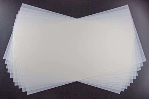7mil Blank Mylar Sheets for Stencil,10PCS 12X24 inch Milky Translucent PET Blank Stencils Sheets, Template Material for Cutting Machines, Laser Cutting, Food-Safe Craft Plastic - size: 7mil, 12" x 24", 10 Pack