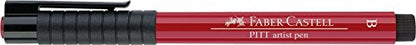 Faber-Castell Art & Graphic Pitt Artist Pen Brush India Ink Pen, Deep Scarlet Red, Single Pitt Pen, For Art, Craft, Drawing, Sketching, Home, School, University, Colouring - color: Deep Scarlet Red, size: 1 Count (Pack of 1)