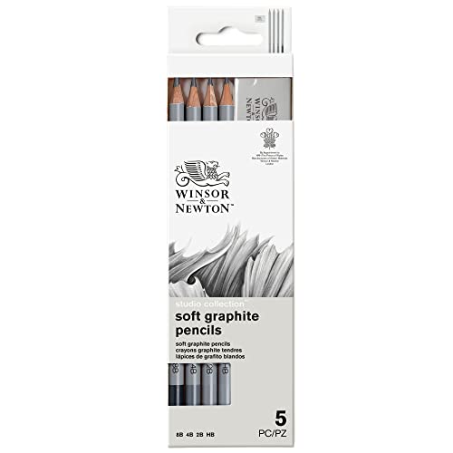 Winsor & Newton Studio Collection Artist Pencils, Graphite Pencils, Set of 5 - style: 5 Graphite Pencils