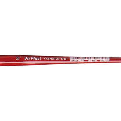 da Vinci Watercolor Series 5580 CosmoTop Spin Paint Brush, Round Synthetic with Red Handle, Size 10 (5580-10) - size: Size 10, style: Round