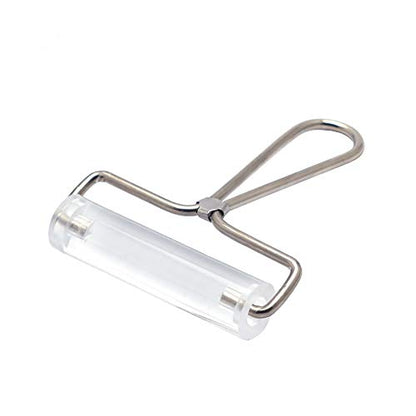 Clear Non Stick Acrylic Clay Roller Clay Rolling Pin with Steel Handle Polymer Clay Sculpture Tools
