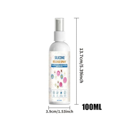 Mold Release Spray, Resin Demolding Agent, 100ml Easy Release Solution, Anti Stick Craft Spray, Fast Smooth Mold Separation Formula, 100ml for Holiday Crafts Adults Professionals Beginners