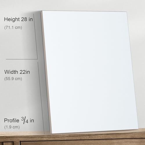 PHOENIX 22x28 Inch 2 Pack Artist Canvas - Extra Large Stretched Canvases for Painting - 3/4 Inch Profile, 100% Cotton 11 Oz. Gesso Primed White Blank Professional Canvas Oil & Acrylic Paints - size: 22"x28", style: Traditional