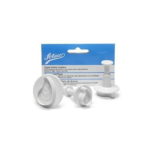 Ateco Set of 3 Sugar Paste Curved Leaf Cutters - style: Curved Leaf, set of 3