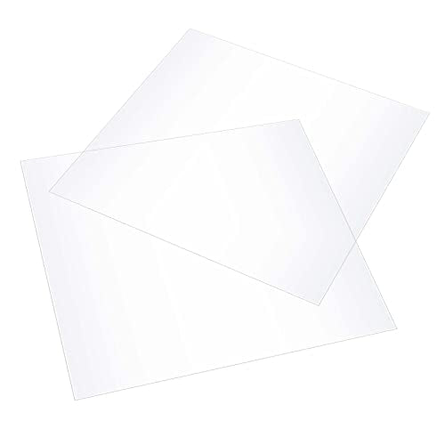 JAPCHET 50 Pcs 12 x 12 Inches PET Blank Stencil Sheets, 10 mil Acetate Sheets, Large Mylar Paper Sheets Template Material, Make Your Own Stencil for Vinyl Cutting Laser Cutting