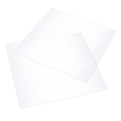 JAPCHET 50 Pcs 12 x 12 Inches PET Blank Stencil Sheets, 10 mil Acetate Sheets, Large Mylar Paper Sheets Template Material, Make Your Own Stencil for Vinyl Cutting Laser Cutting