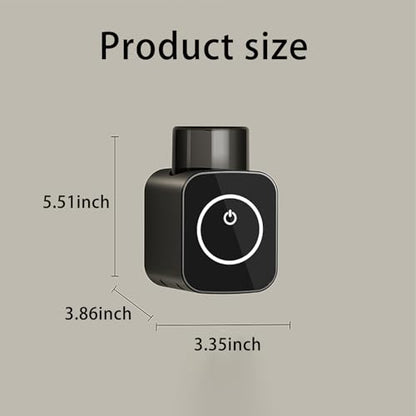 Bathroom Toothbrush Holders - Smart Drying and Cleaning, Solar Charging, Small Toothbrush and Cup Storage Rack, Stylish Bathroom Decor and Accessories for Home and RV (Gray)