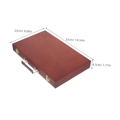 DOITOOL Elegant Wooden Portable Easel Painting Storage for Pencil Boxes and Art Tools Organizer
