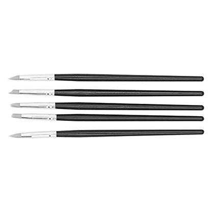 GLOGLOW Clay Sculpting Tools, Silicone Material, 5pcs Flexible Clay Shaping Pens for Oil Painting, Sculpture, and Crafting (S) - color: S