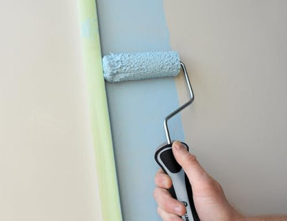 ROLLINGDOG 4 Inch Paint Roller - 4" Microfiber Jumbo Mini Paint Roller 3/8” Nap,Paint Tray with Disposable Liners - color: Microfiber Roller With Tray