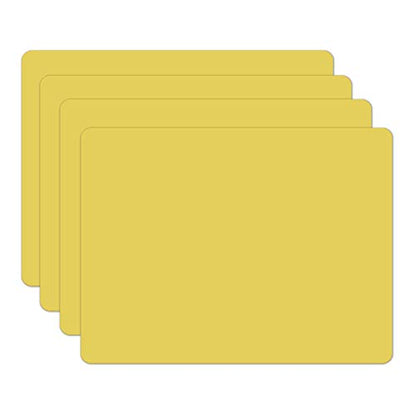 Silicone Placemats, Food-Grade Non-Slip Waterproof, Dining, Stain Resistant, Countertop Protector, Kitchen Counter Mat, Heat Resistant, Baking mat Dishwasher Safe (15.7x11.8Inch-4pack, Yellow) - color: Yellow, size: 15.7x11.8Inch-4pack