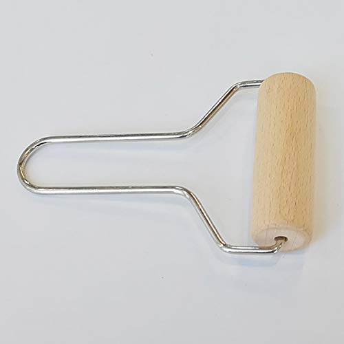 1 Piece 8.5cm Wide Wooden Brayer Wooden Rolling Pins 5D Diamond-Paint Art Tool Wooden Roller for Ceramic Pottery Clay Working