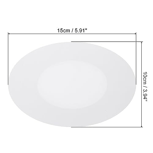 PATIKIL Paint Canvases for Painting, 3 Pack 6x4 Inch Oval Wood Frame Stretched Blank Art Canvas Board Panels for Acrylic, Oil, Tempera Painting, White - size: 6x4 Inch