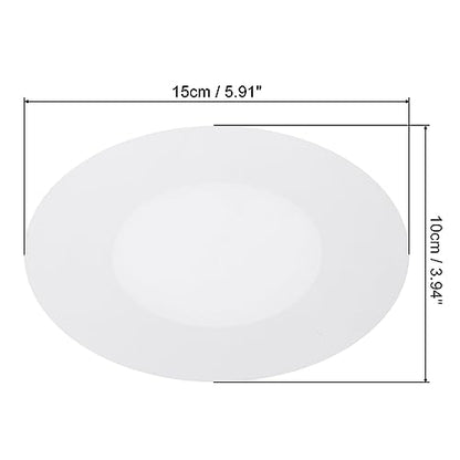 PATIKIL Paint Canvases for Painting, 3 Pack 6x4 Inch Oval Wood Frame Stretched Blank Art Canvas Board Panels for Acrylic, Oil, Tempera Painting, White - size: 6x4 Inch