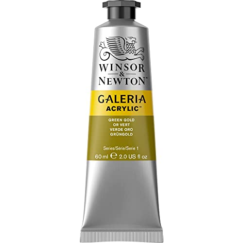 Winsor & Newton Galeria Acrylic Color, 60ml (2-oz) Tube, Green Gold - color: Green Gold, style: 2-oz Tube