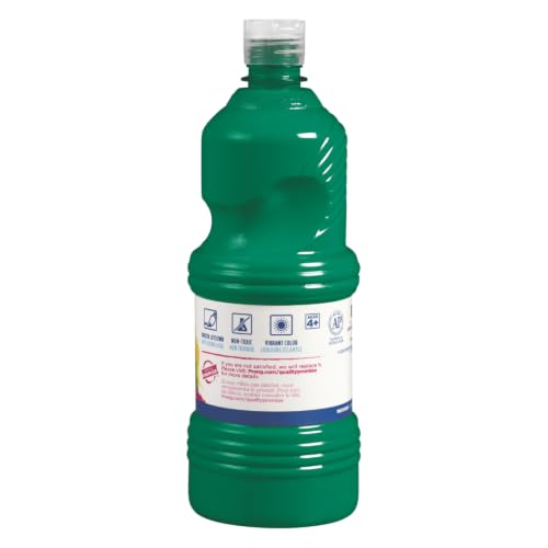 Prang Ready-to-Use Tempera Paint Quart, 32 oz., Green, 6 Count - color: Green (Pack of 6)