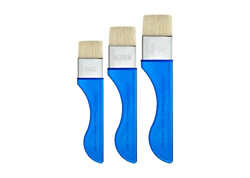 Sterling Edwards Signature Series Watercolor Artist Paint Brush - Blender and Glazing Brush for Watercolor Paint - Set of 3 (1", 1.5", & 2") - size: Set of 3
