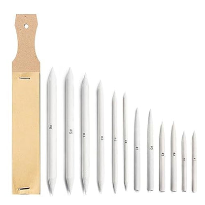 13 / 20Pcs Double-end Blending Stumps Tortillions Set with Sharpener Sharpener Artist Sketching Drawing Tool for Blending Tool