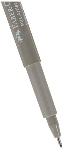 Faber-Castell Art & Graphic Pitt Artist Pen Fineliner M India Ink Pen, Warm Grey Iv, Single Pitt Pen, For Art, Craft, Drawing, Sketching, Home, School, University, Colouring