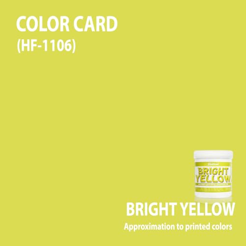 Shaliteink® Screen Printing Plastisol Ink Bright Yellow - Highly Opaque Screen Printing Ink for Cotton, Polyester and Other Fabrics (8oz.) - color: Bright Yellow, size: 8 fl oz