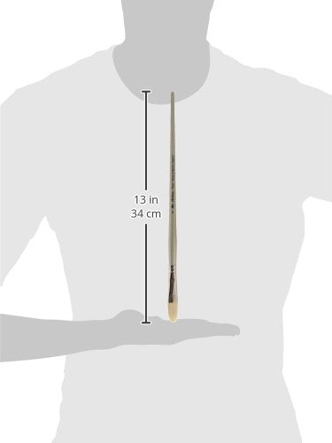 Winsor & Newton Artisan Paint Brush, Long Handle, Size 14, Filbert - size: Size 14, style: Filbert