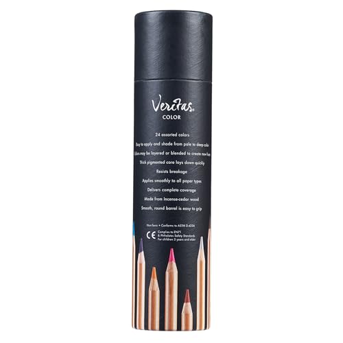 Christian Art Gifts Coloring Pencils Veritas 24/set Round