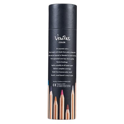 Christian Art Gifts Coloring Pencils Veritas 24/set Round
