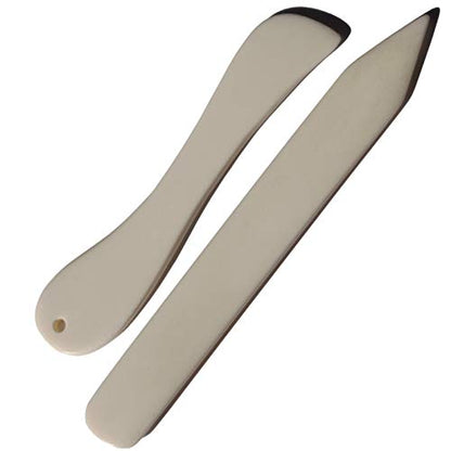 Genuine Bone Folder Set, Scoring, Creasing, Folding, Burnishing Tool | For Bookbinding Paper and Leather Crafts, Scrapbooking Origami Card Making Crafting,100% Cattle Bone