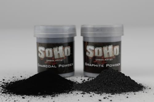 Soho Urban Artist Graphite and Charcoal Powder (15 Gram) – Soft Shading & Highly Pigmented Graphite Powder