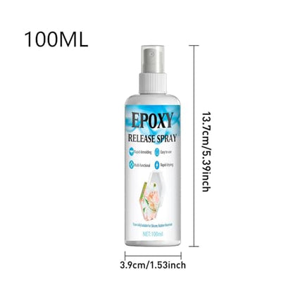 Silicone Mold Release Spray,100ml Non-Stick Smooth Agent,Professional Wax Demolding Spray - for Candle Wax Plaster DIY Crafts Art Projects Casting