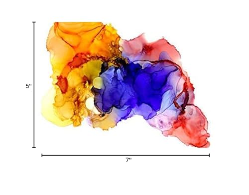 TerraSlate Paper | 10 Mil 5” x 7” Alcohol Ink Paper | Waterproof & Non-Porous Alcohol Ink Drawing Paper | Bright White, 25 Sheets