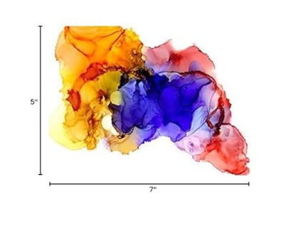 TerraSlate Paper | 10 Mil 5” x 7” Alcohol Ink Paper | Waterproof & Non-Porous Alcohol Ink Drawing Paper | Bright White, 25 Sheets
