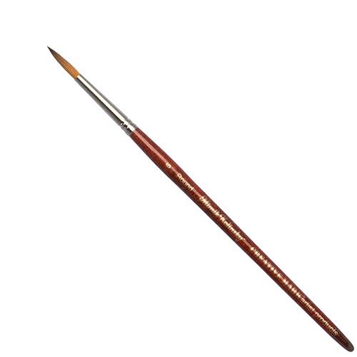 Creative Mark Mimik Kolinsky Watercolor Brush - # 6 Round - Short Handle Synthetic Paint Brush - Handmade in Germany - Synthetic Sable Paint Brushes for Professional Artists - Animal-Friendly - size: 6