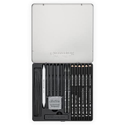 Cretacolor 400 30-Black Box 20-Piece Charcoal Set