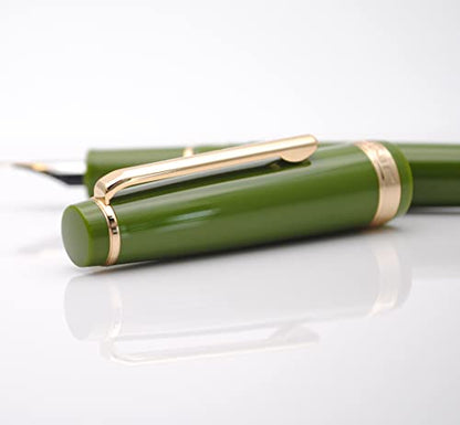 JINHAO 82 Fountain Pen with Gold Clip (F Nib 0.5mm, Avocado Green) - color: Avocado Green