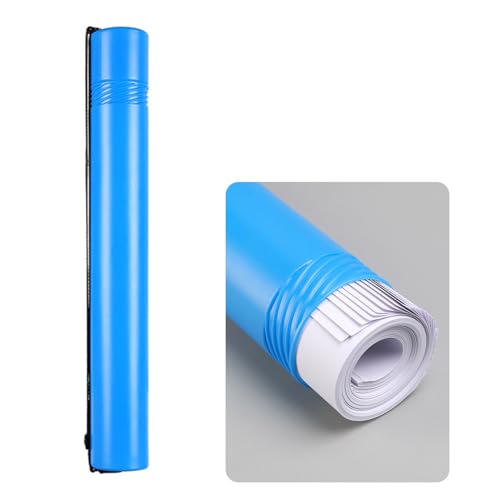 Telescoping Poster and Document Storage Tube, Extendable Carrying Case, Portable Art and Holder for Architect and Artist - color: Blue