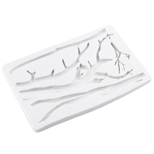 Tree Branch Polymer Clay Mold Tree Branch Silicone Molds for DIY Crafts Epoxy Resin Casting Air Dry Polymer Clay Plaster Jewelry Making - color: Style C