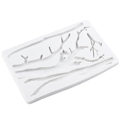 Tree Branch Polymer Clay Mold Tree Branch Silicone Molds for DIY Crafts Epoxy Resin Casting Air Dry Polymer Clay Plaster Jewelry Making - color: Style C