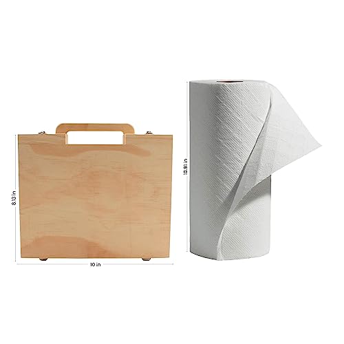Woodpeckers Wood Suitcase 8-1/8 x 10 inch, Pack of 1 Unfinished Wooden Boxes for Crafts, Travel Friendly Memory Boxes for Keepsakes - size: 8-1/8"