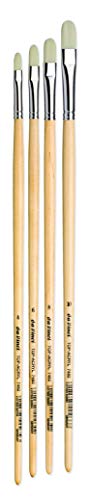 da Vinci Brushes 7482 Filbert (Sizes 4,6,8,10) Artist Brush Set, Black 4 - style: Top Acryl Synthetic Filbert Test Set