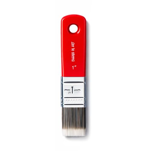 Falling in Art Flat Paddle Paint Brush, Scale Brush for Oil and Acrylic Paints,1 Inch - color: Flat, size: 1''