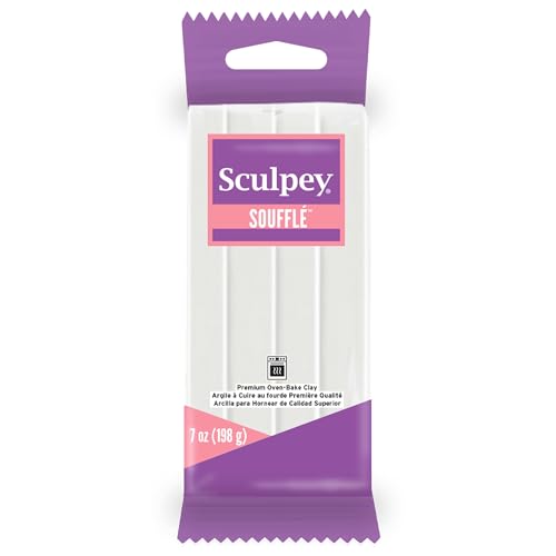 Sculpey Soufflé: Polymer Clay: Igloo - 7oz Pack - Suede Finish, Lightweight Oven Bake Clay, Non-Toxic, Sculpting, Jewelry & Craft Projects, Supplies