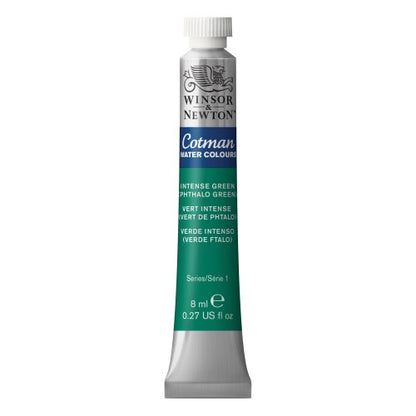 Winsor & Newton Cotman Watercolor Paint, 8ml (0.27-oz) Tube, Intense Phthalo Green - color: Intense Phthalo Green, style: 0.27-oz Tube
