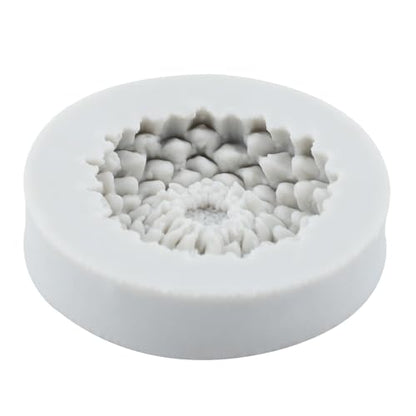 Flower Polymer Clay Mold Chrysanthemum Clay Molds Chrysanthemum Flower Silicone Mold for DIY Crafts Air Dry Plaster Jewelry Making Epoxy Resin Casting - color: Style D