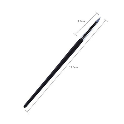 5pcs Clay Color Shaping Modeling Flexible Silicone Wax Clay Sculpting Carving Pottery Making Tool Pen with Black Wood Handles