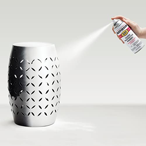 Rust-Oleum 7792830 Stops Rust Spray Paint, 12 oz, Gloss White - color: Gloss White, size: 12 Ounce (Pack of 1)