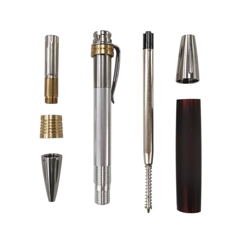 Dr. Metalleung Smooth - Writing Gel Pen: Click Mechanism Stainless Steel Retractable EDC Lightweight Pen - Refillable, Ideal for Precise Note - taking & Gifts - style: French